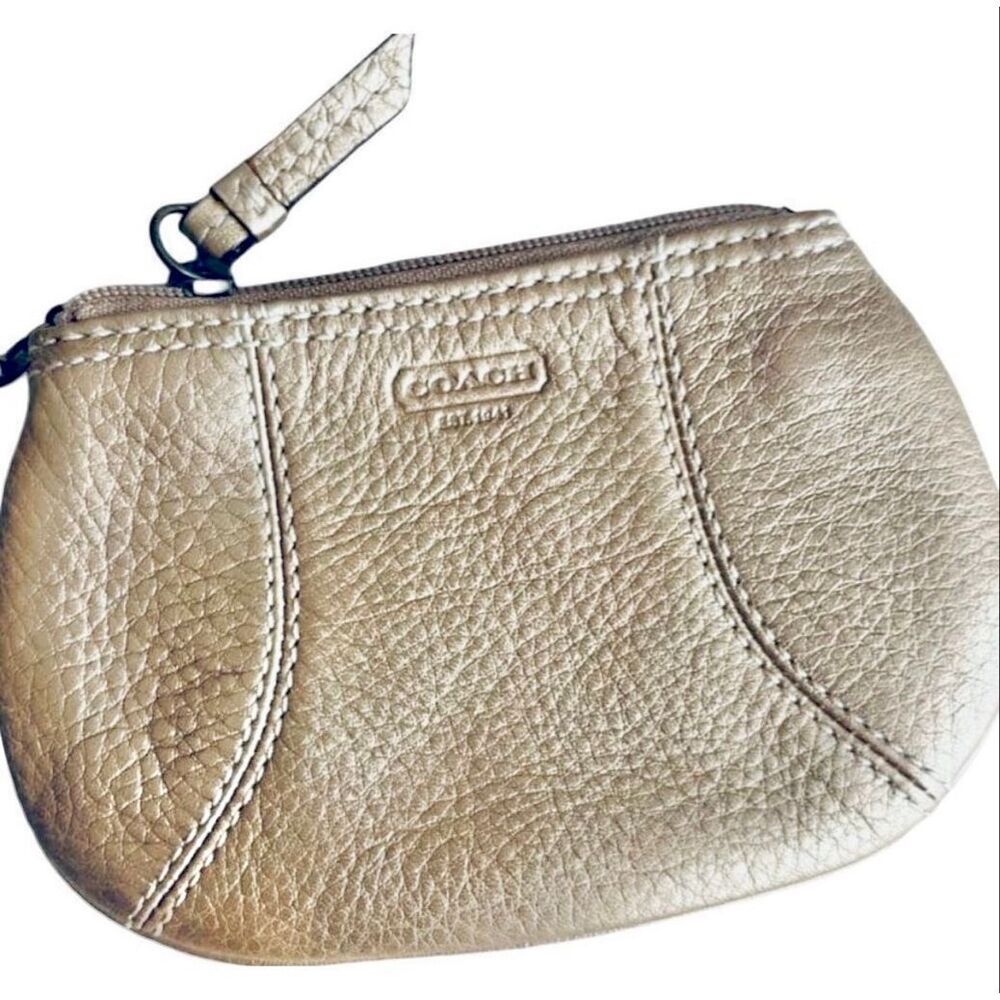 Coach Leather Keychain Wallet